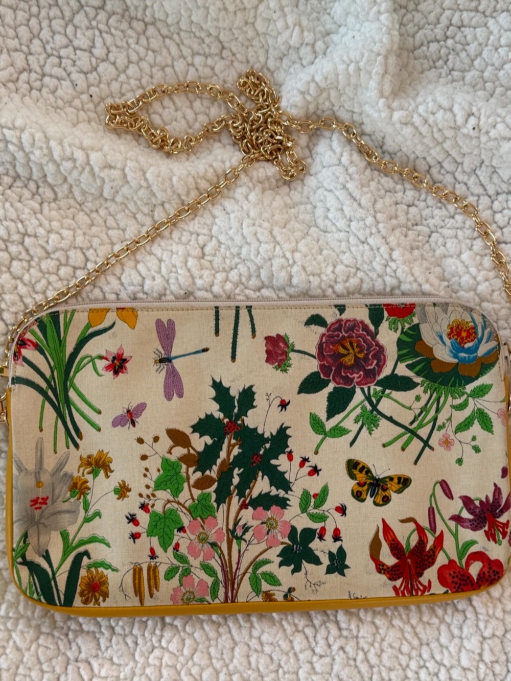 Authentic: Gucci Flora Clutch converted to bag - Picture 3 of 10